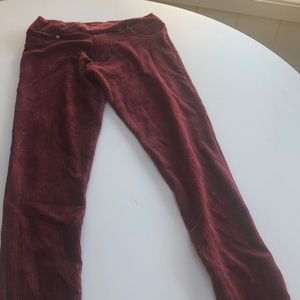 Maroon corduroy pant